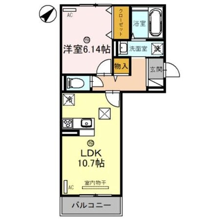 長田駅 徒歩6分 3階の物件間取画像